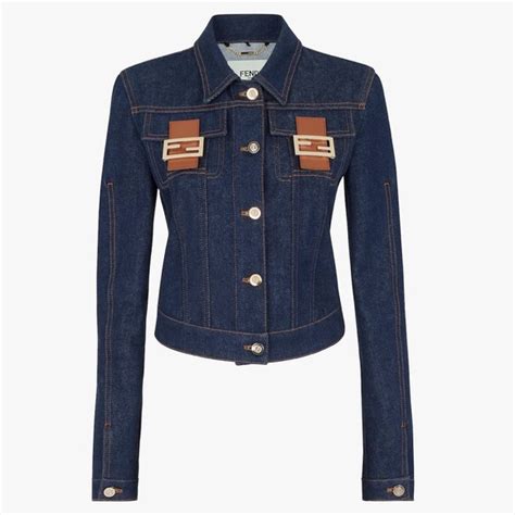 fendi track jacket women& 39|Fendi denim jacket women's.